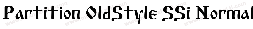 Partition OldStyle SSi Normal字体转换